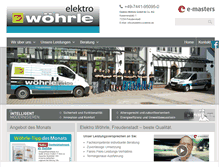 Tablet Screenshot of elektro-woehrle.de